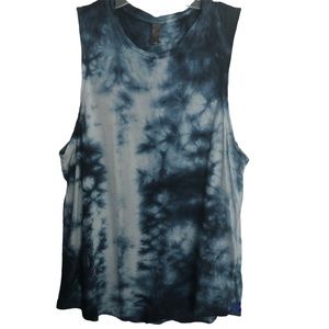 Sweaty Betty Swing Blue Tie Dyed Workout Tank